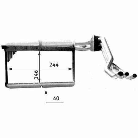 MAHLE Heater Core, Ah137000P AH137000P